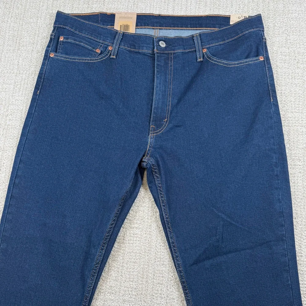 NEW Levis 511 Mens 38x32 Slim Fit Stretch Dark Denim Blue Jeans
